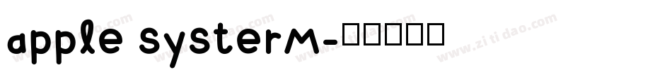 apple systerm字体转换